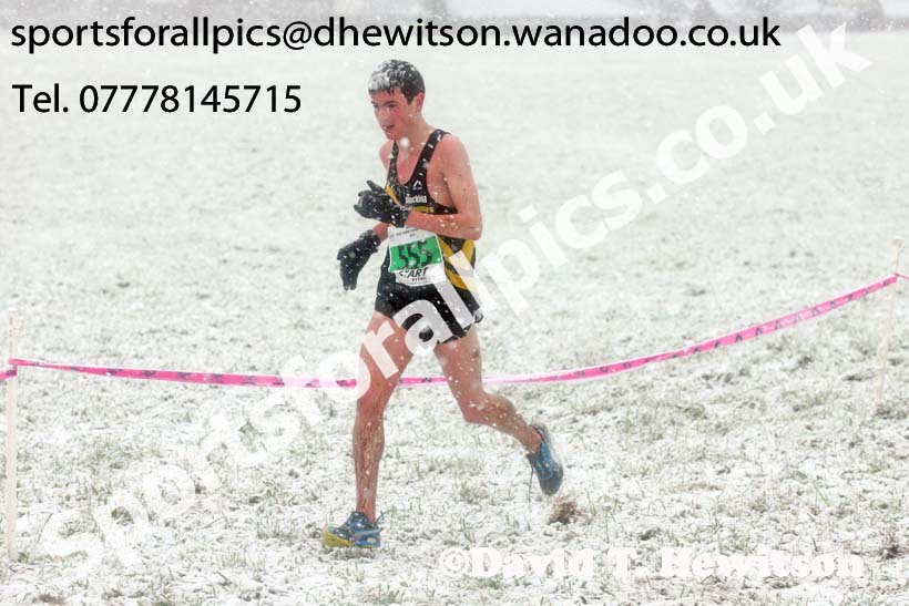 Mens under-20s North Eastern Cross Country, Sedgefield, County Durham. Photo: David T. Hewitson/Sports for All Pics